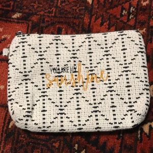 Thirty-One cosmetic bag with embroidered message